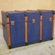 Blue vintage trunk