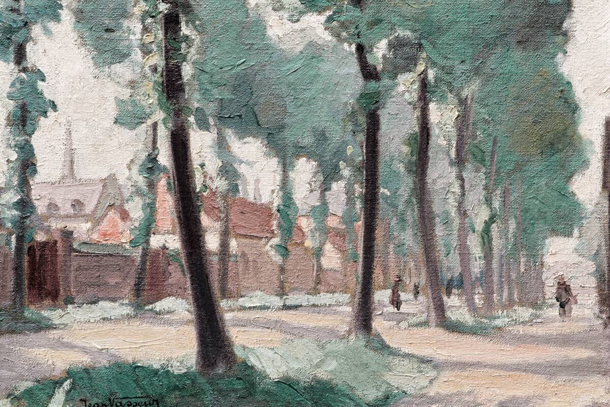 Huile sur toile par Jean Vasseur (1905-1986), Quevauvillers (Somme)