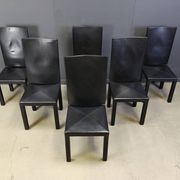 Arcalla high back dining chairs by Paolo Piva for B& B Italia set of 6