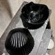 2 black shell cups