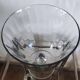 Large Médicis vase in transparent glass on a baluster base.