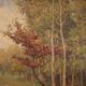 Italian painting landscape signed and dated from the 20th century