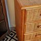Commode rotin années 70-80