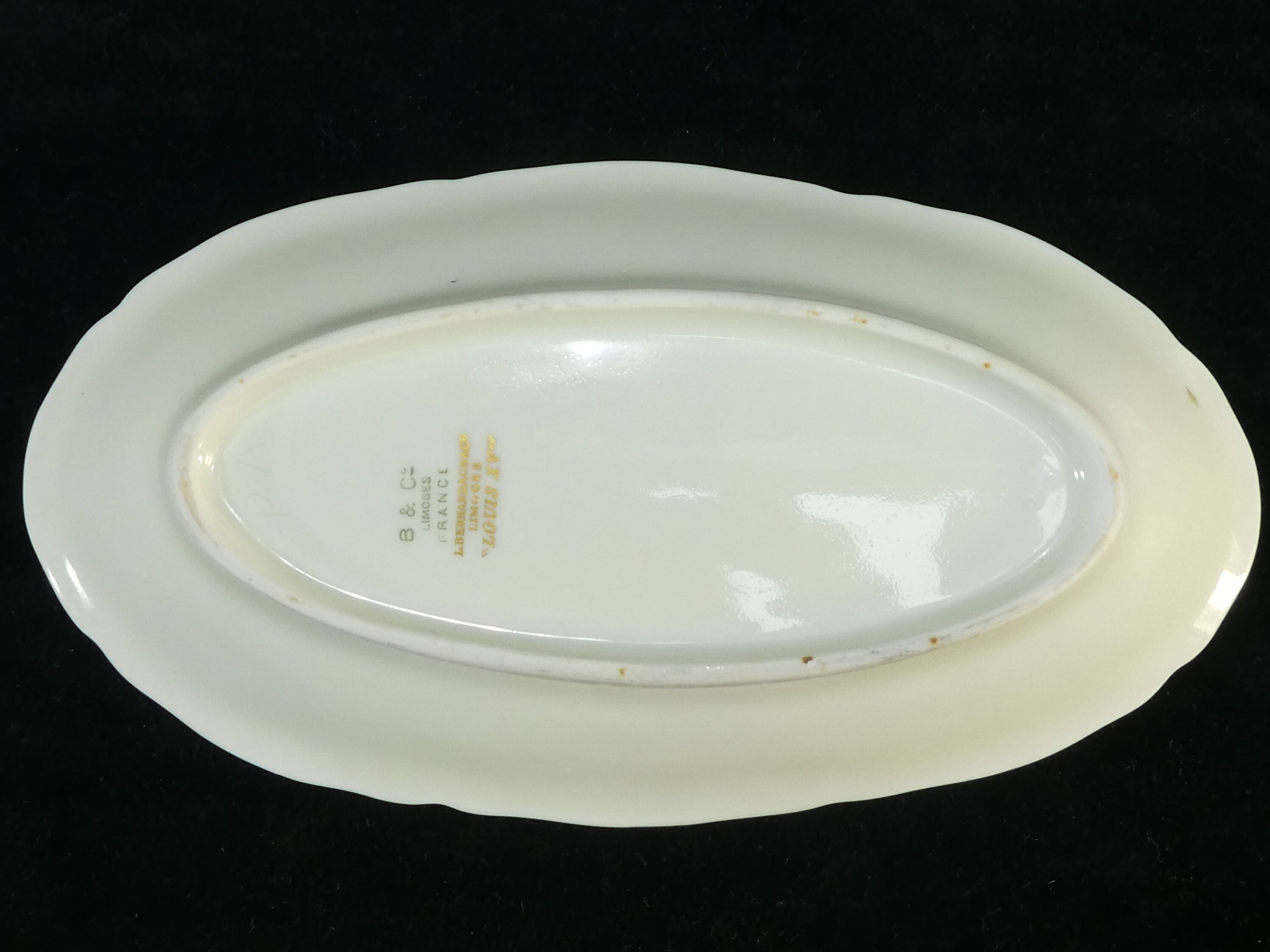 Limoges Bernardaud porcelain ravier model louis xv