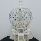 Old metal and wood bird cage