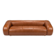 Sofa Bed "Anfibio" for Giovannetti Collezioni in Dark Cognac  Leather