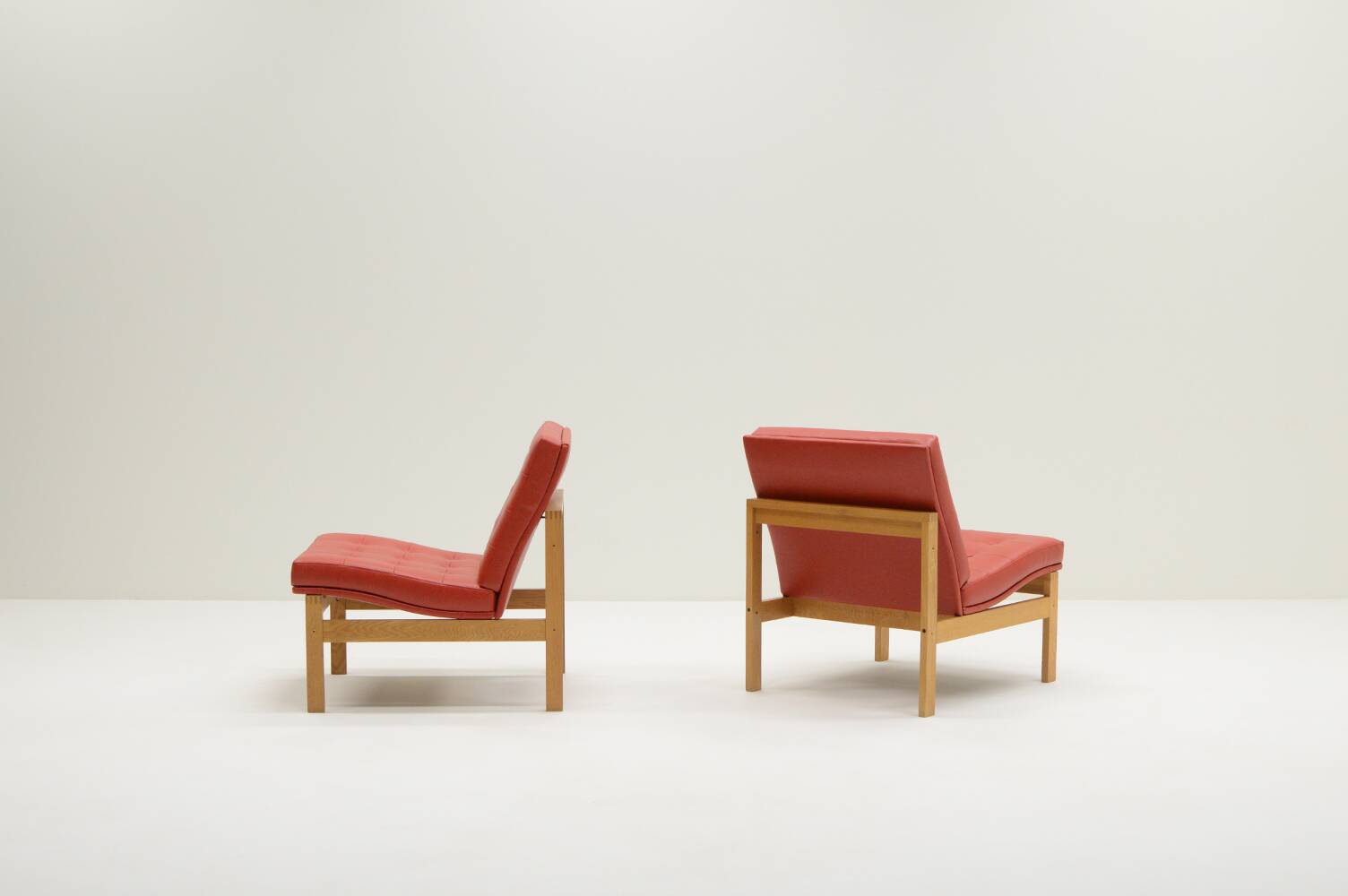 Set of 2 Moduline chairs by Knudsen and Lind for Cado, 1960s Denmark.