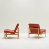 Set of 2 Moduline chairs by Knudsen and Lind for Cado, 1960s Denmark.