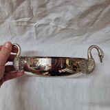 Silver swan basket