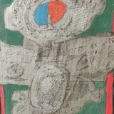 Peinture Art abstrait/Huile sur toile. Style Augustin Ubeda. 32 x 24cm