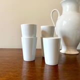 White porcelain coffee and tea set