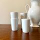 White porcelain coffee and tea set
