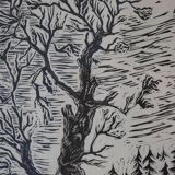 Woodcut by Engelbert Habersberger (1929-2006)