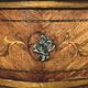 Louis XV style commode in rosewood marquetry, 20th century.