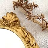 Golden wooden mirror  42x61cm