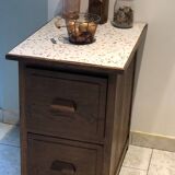 Meuble / commode ancien 2 tiroirs restauré