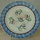 Fine earthenware plate of forges les eaux decorated with sponge end 19 th
