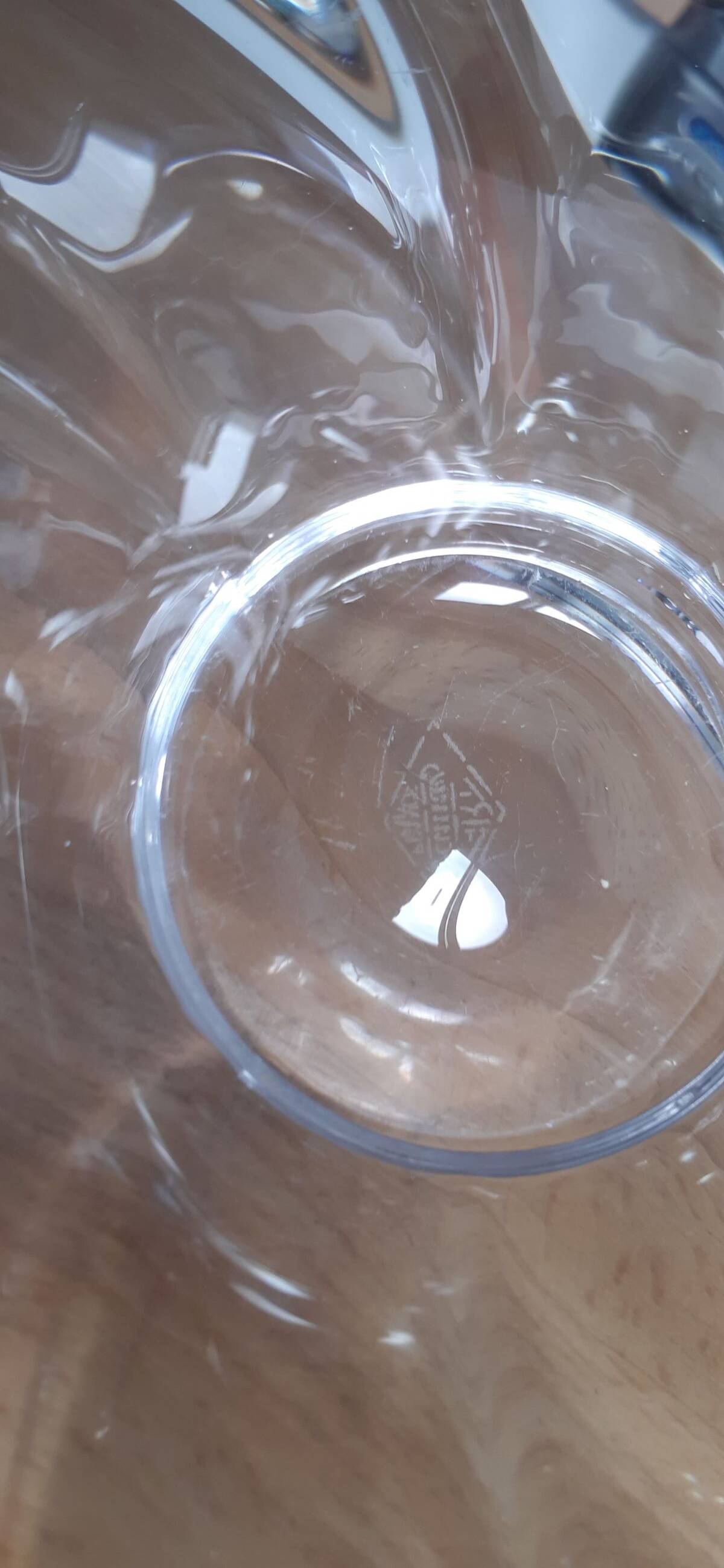 Antique fruit bowl from Vannes art crystal factory
