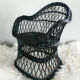 Child black rattan chair