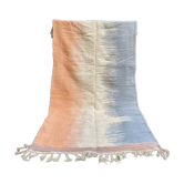 Berber carpet kilim zanafi colorful graphic pink salmon light gray