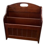 Porte-revue modulable en bois teinté – Table d’appoint astucieuse