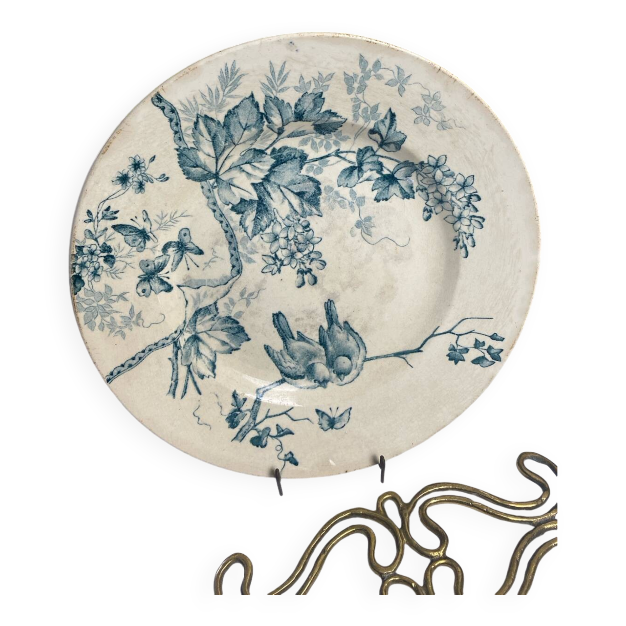 Ironware plate "birds"