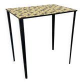 Vintage Modernist Mosaic Ceramic and Steel Side Table, 1950s