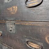 Commode à linge Tansu Japon, style Wabi Sabi, début XIXeme