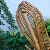 Rocking chair vintage rattan Rohé Noordwolde