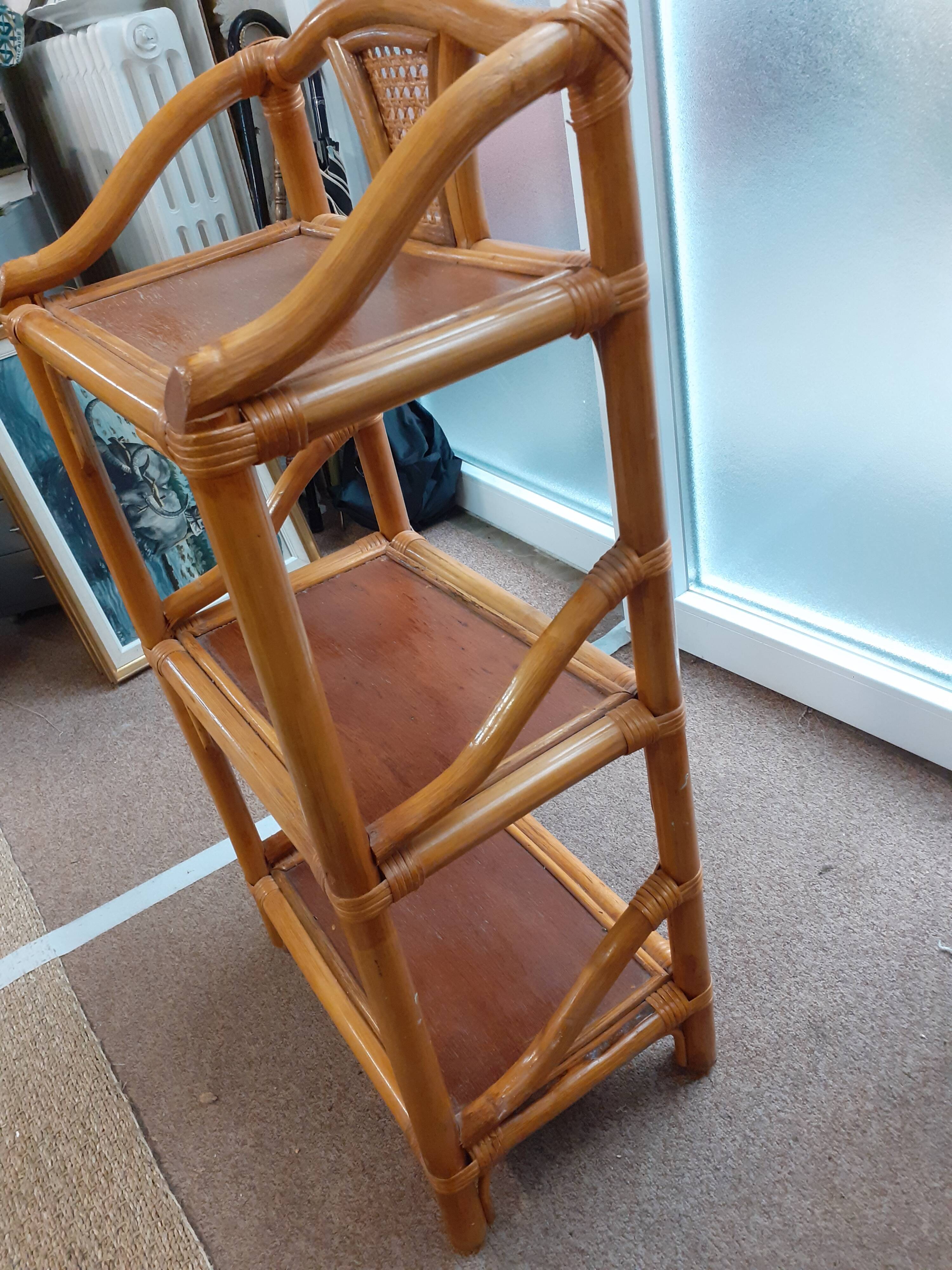 Rattan and canning shelf