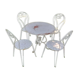 Wrought iron garden furniture