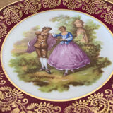 Decorative plate in Limoges porcelain