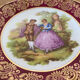 Decorative plate in Limoges porcelain