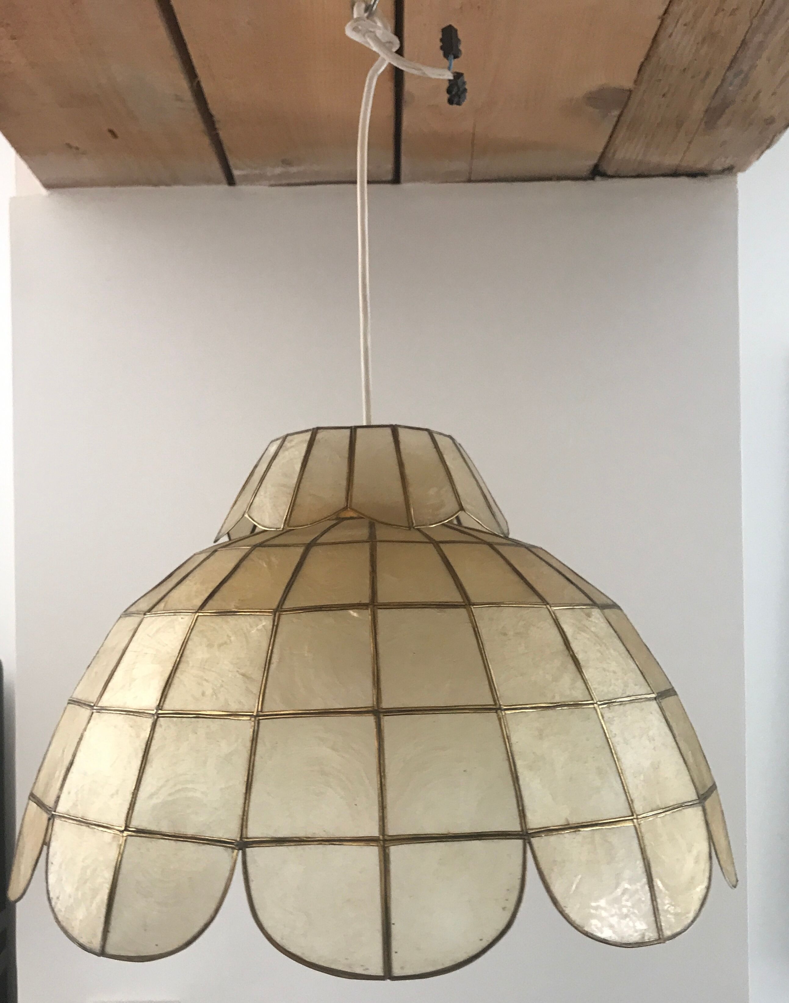 Mother-of-pearl chandelier