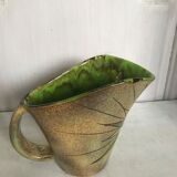 Vallauris sandstone pitcher signed