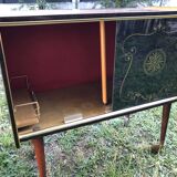 Vintage bar furniture formica with wheels 60's