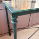 Glass and metal console