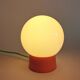 Vintage white opaline "Orange" living room bedside desk lamp