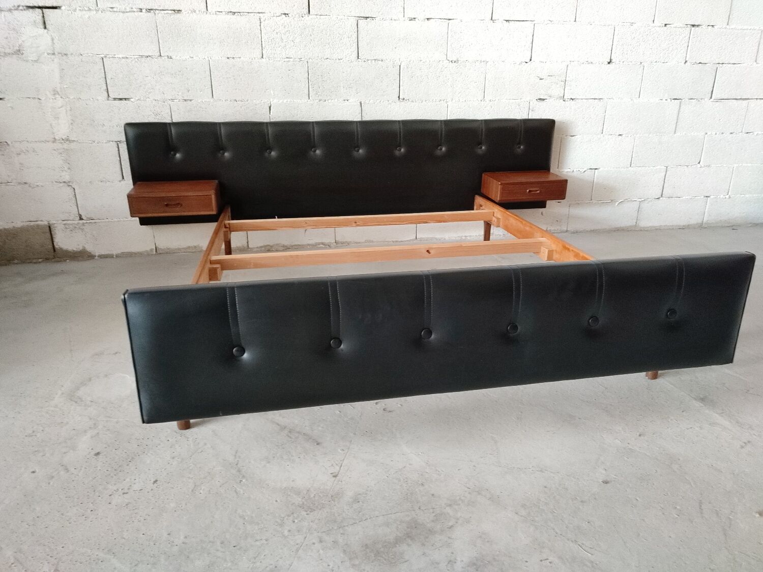 Scandinavian rosewood bed