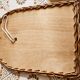 Woven rattan mirror