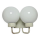 Two-armed wall lamp from Elmet Zabrze, 1970s
