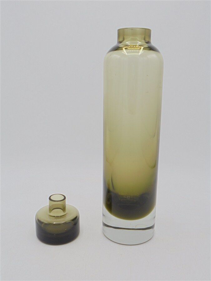 Smoked glass bottle