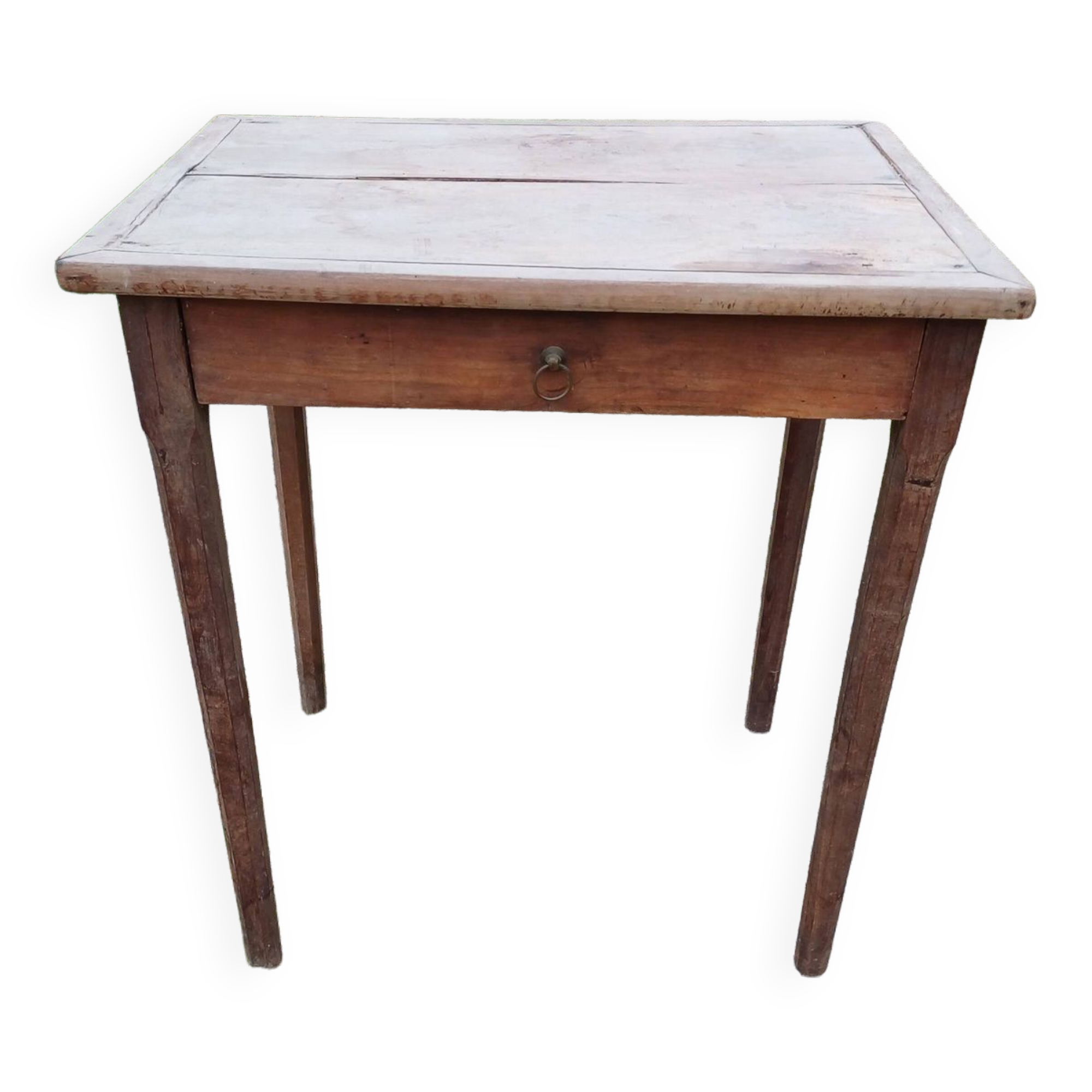Small walnut table, 1 drawer
