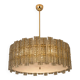 Contemporary- Modern Smoked-Fumè "Tropical" Chandelier Murano Glass by Simo