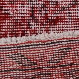 7x10 Rug For Living Room Wine Red Turkish Vintage Rug, 213x311Cm