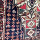 Handmade ancient Persian mazlaghan carpet