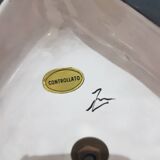 Silver-gold lamp, Italy, 1960s.