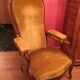 Voltaire chair in Mustard-coloured velvet