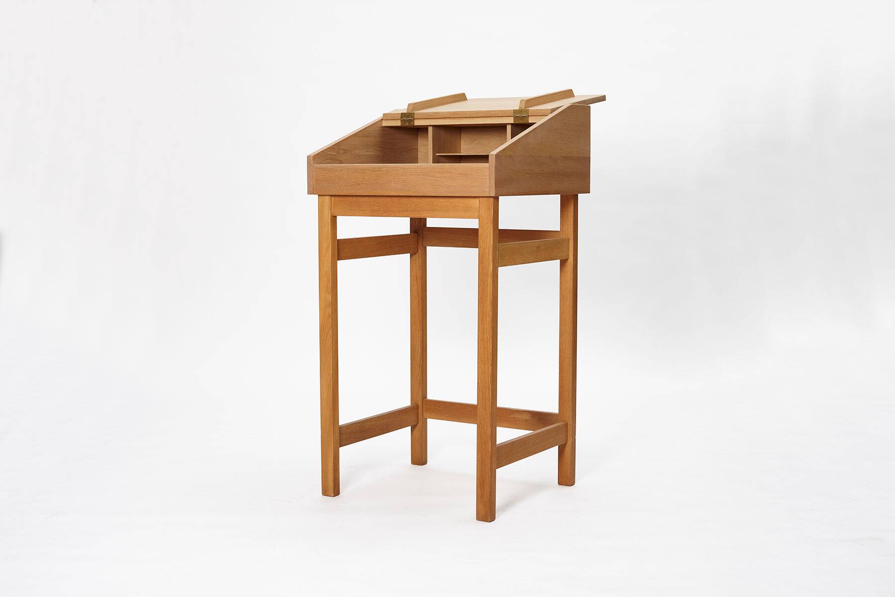 Bureau secrétaire en chêne, Danemark années 1960.