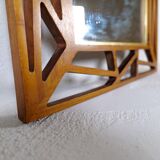 Midcentury Modern mirror Yngve Ekström "Konkret" by Eden Spegel in Sweden